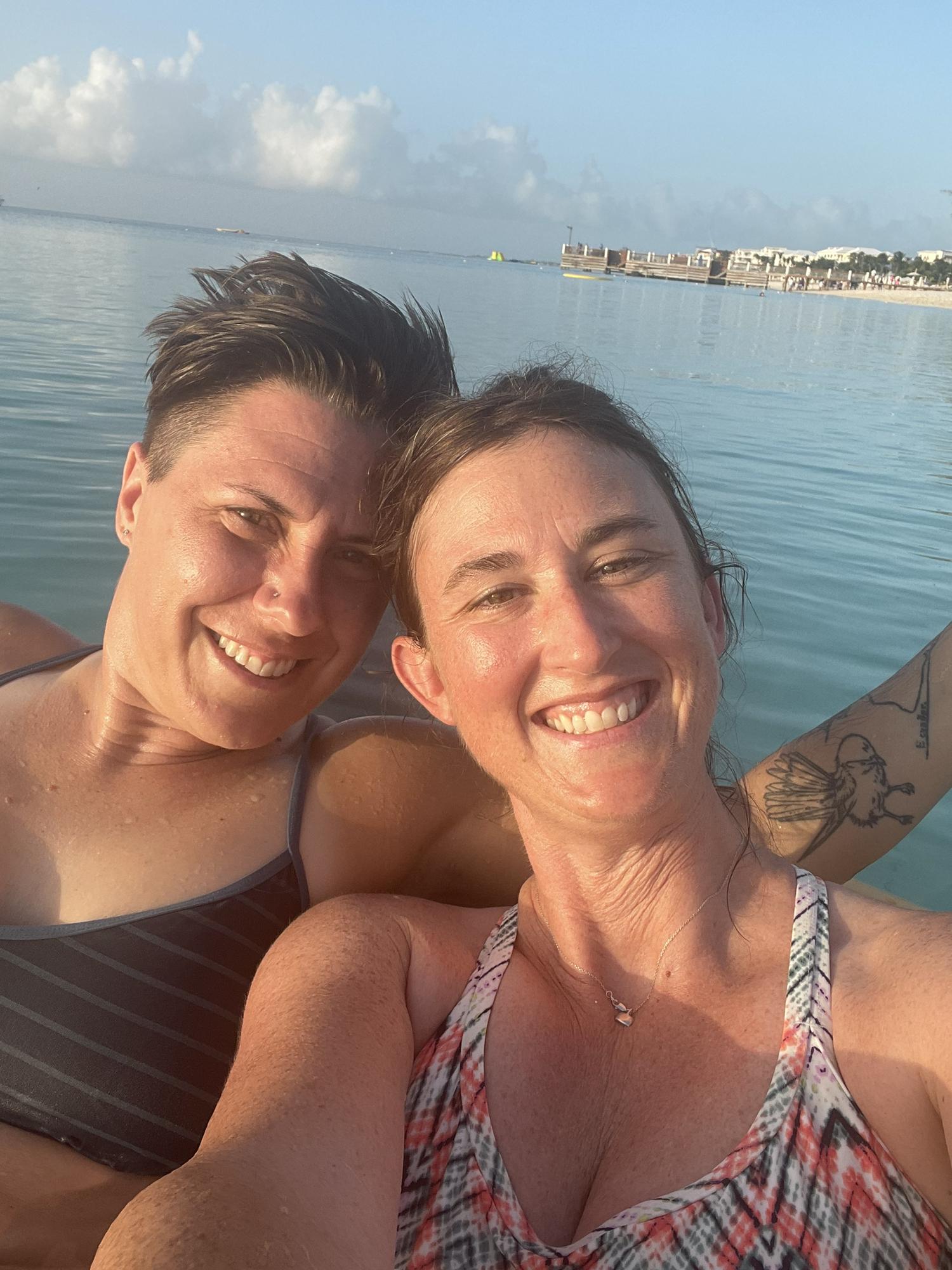 Love a good ocean hammock with cup holders - Turks and Caicos - July 2021