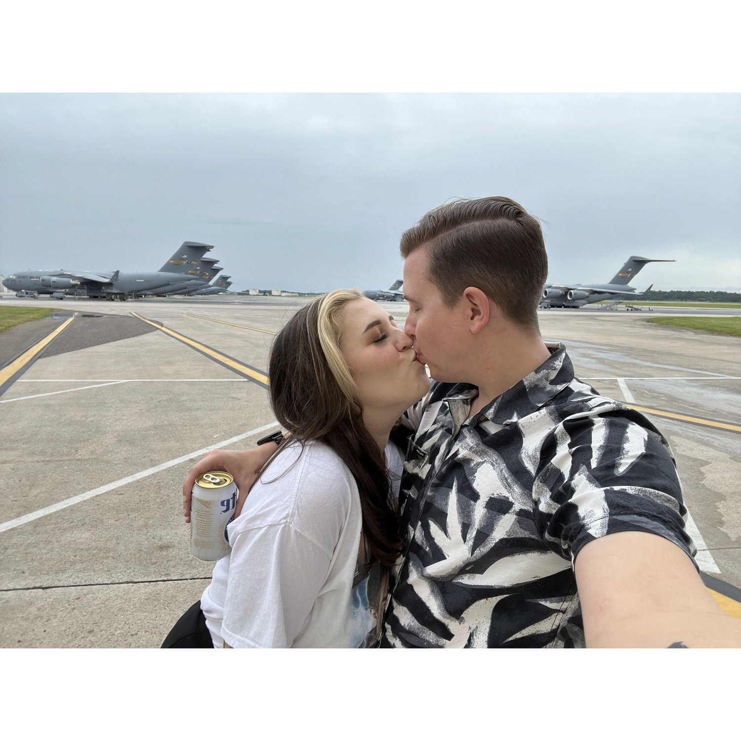 Enjoying our time on the Charleston Air Force Base flightline during a military event