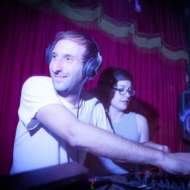 Rocky and I trading off on picking songs and doing tricks.