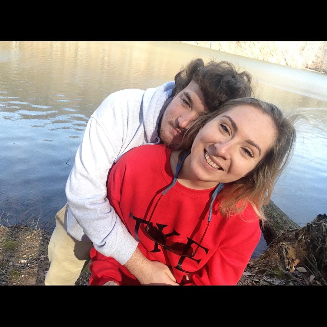 Walking around Loch Raven. Home for winter break in 2015 (I think)