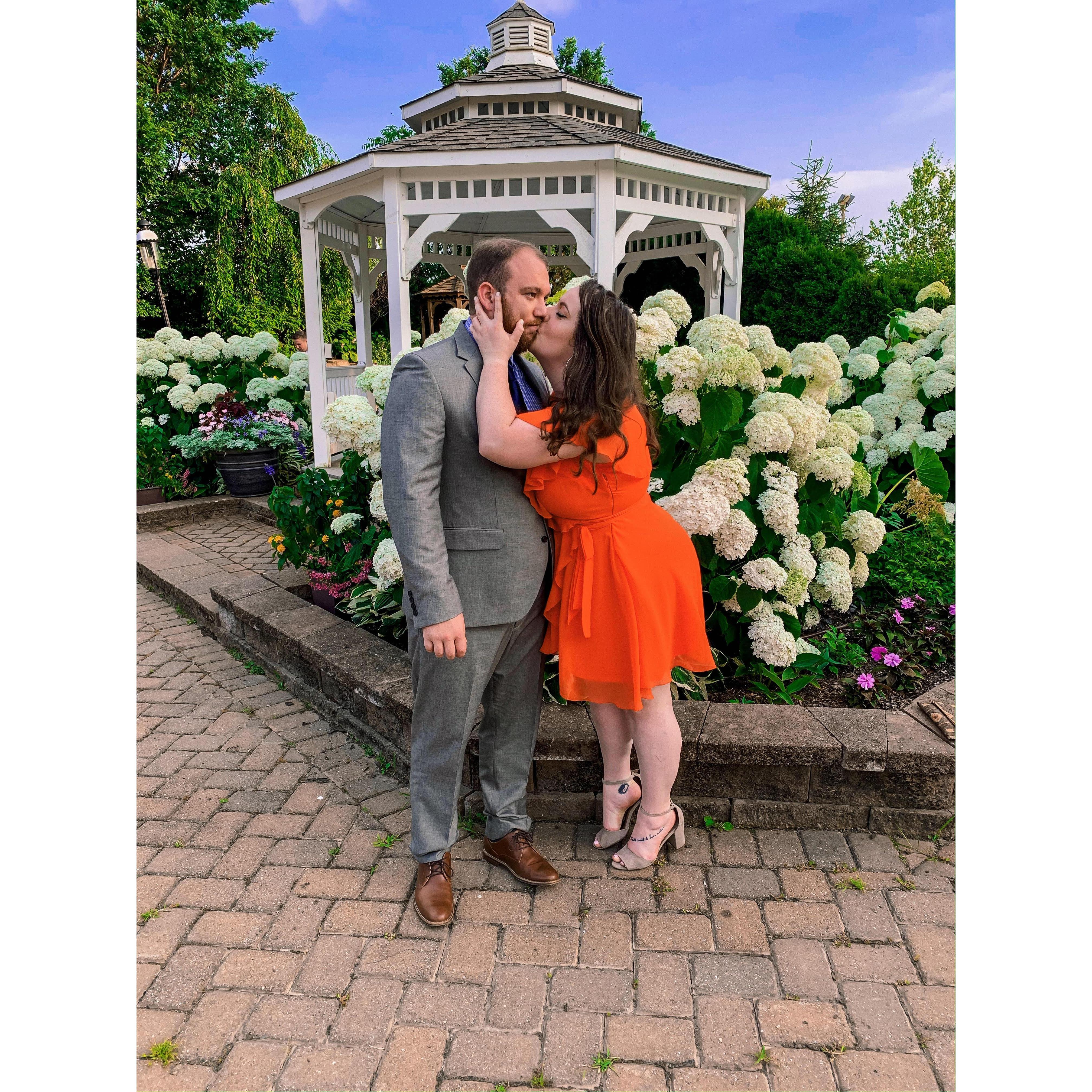 In case anyone didn't know, weddings are our thing - including where we had our first date. Kurt is super into this picture, 2019.