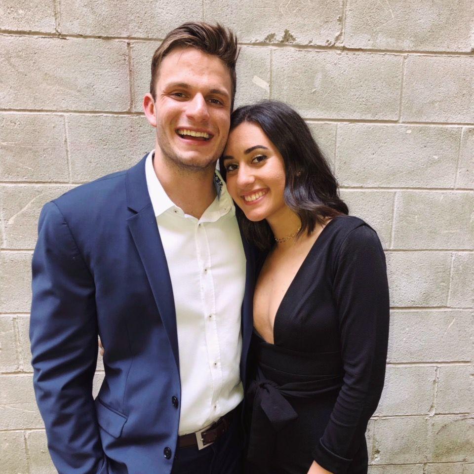 Our first ever picture together at a DePaul formal in 2019 :)