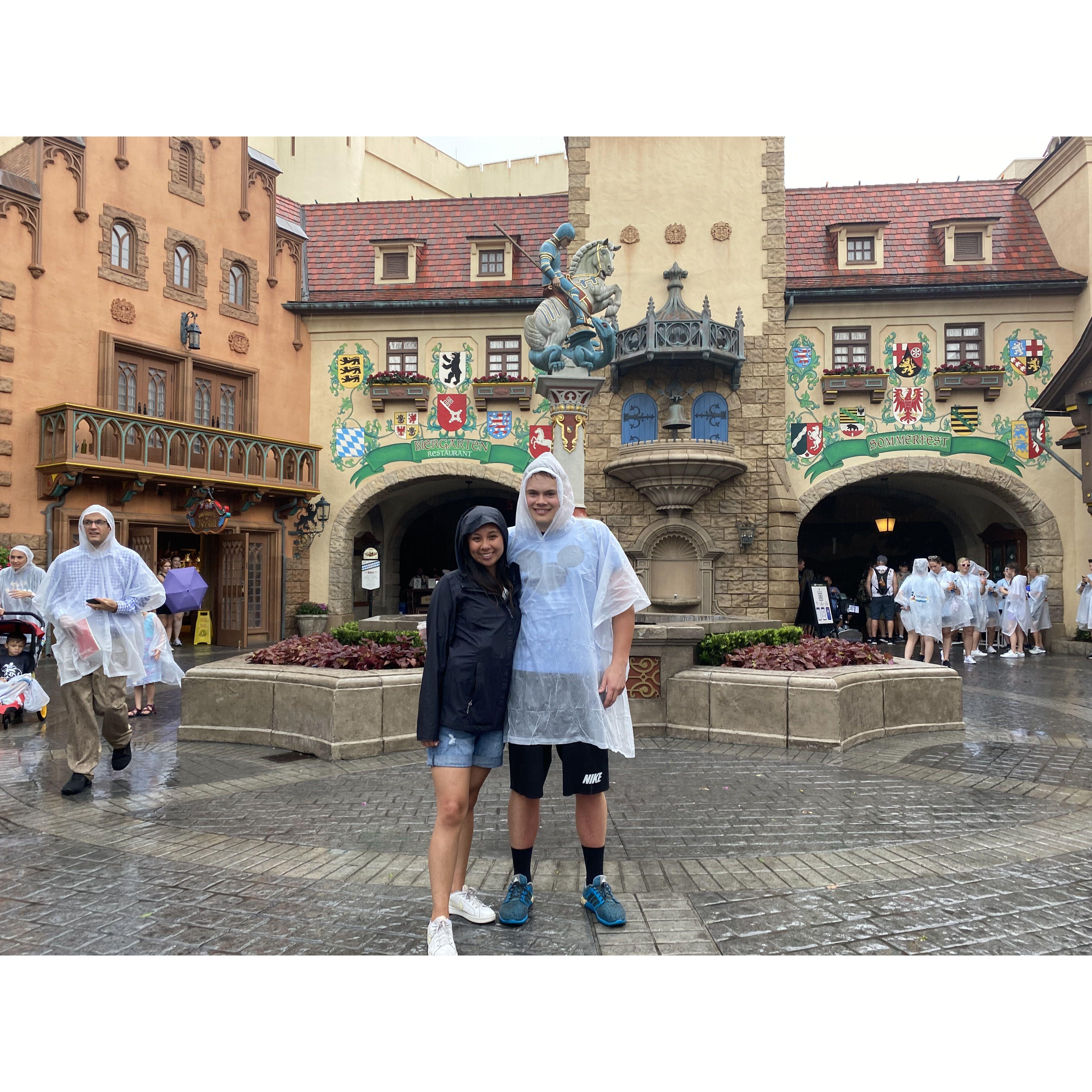 Rainy day in Epcot!