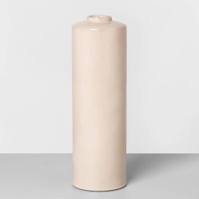 14" Ceramic Skinny Vase Dusty Pink - Hearth & Hand™ with Magnolia