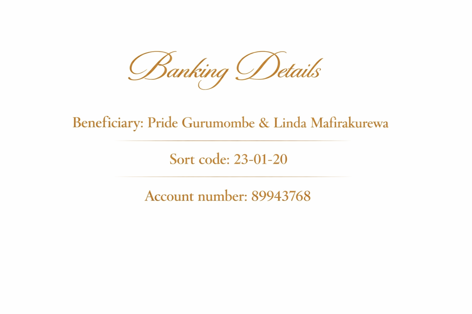 The Wedding Website of Pride Gurumombe and Linda Mafirakurewa