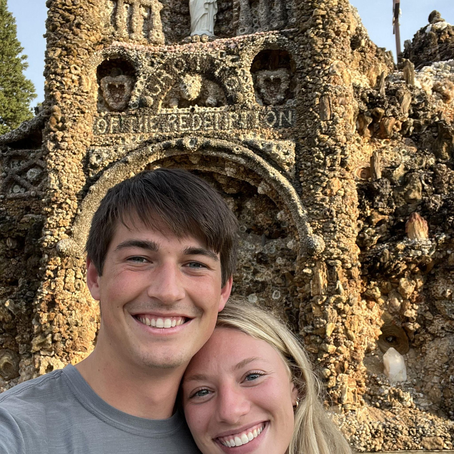 Visiting the Grotto of Redemption