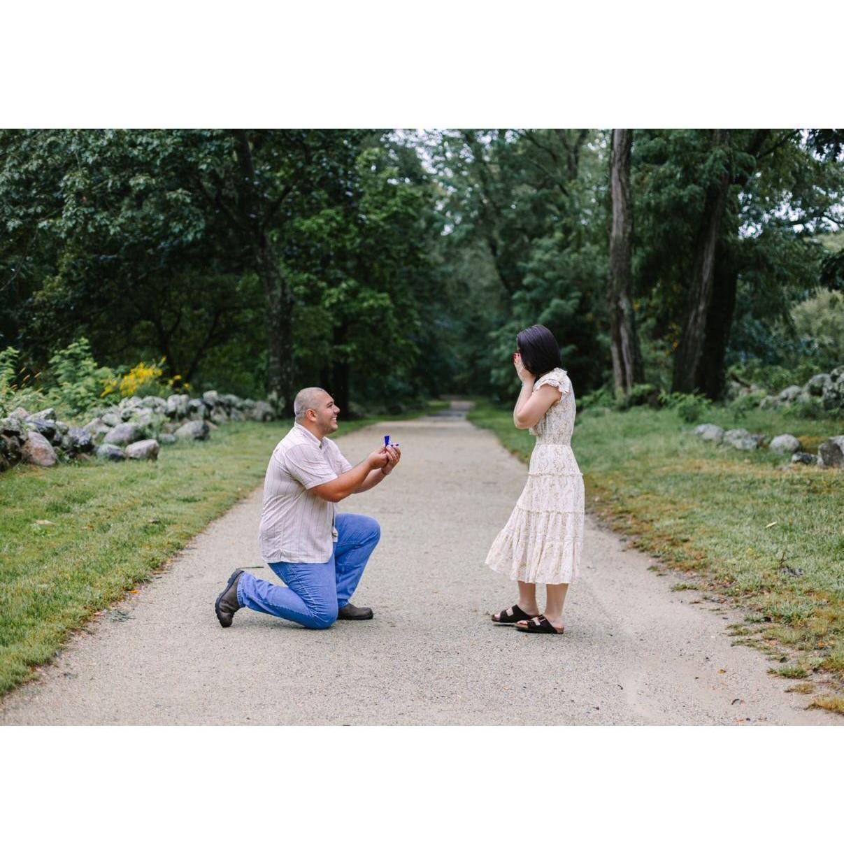 On that very same trail as our first date, nearly 4 years later Jacob proposed.