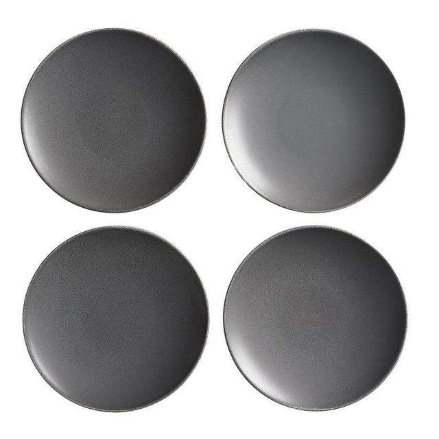 Mason Salad Plate, S/4 - Charcoal