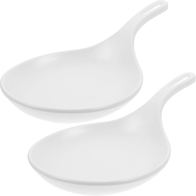 UPKOCH 2pcs Serving Platter with Handles, 9.44 Inch Unique Dinner Plate, Snack Dish for Kitchen, Dishwasher Safe, White