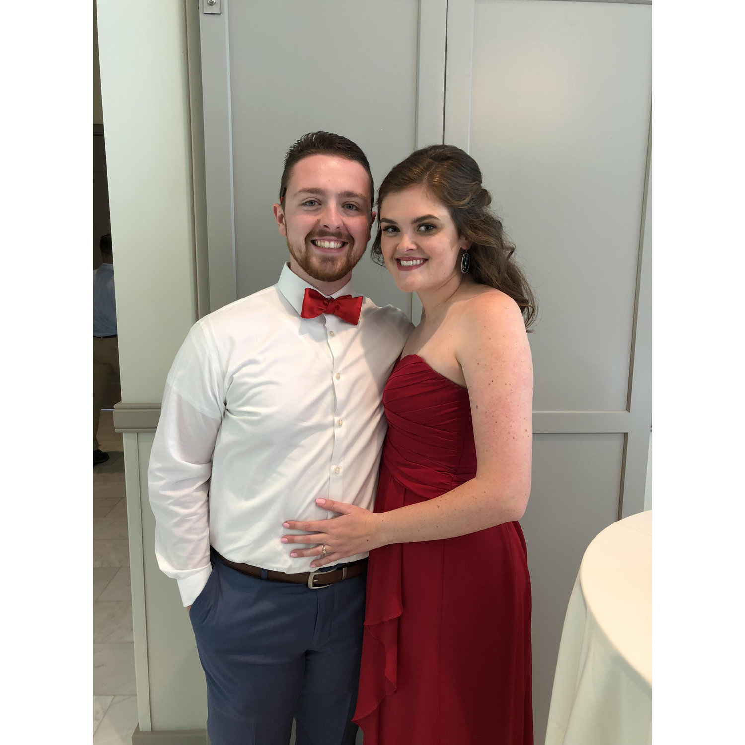 At Lexie’s sisters wedding