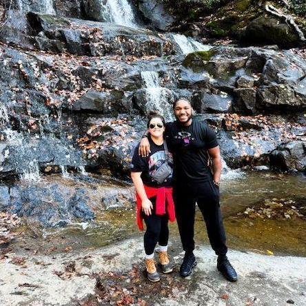 We aren't "hiking people" but we took a nice hike in Gatlinburg while we were in town for the weekend for my 32nd birthday! B rented a cute cabin and we had fun riding the chair lift up to Anakeesta!