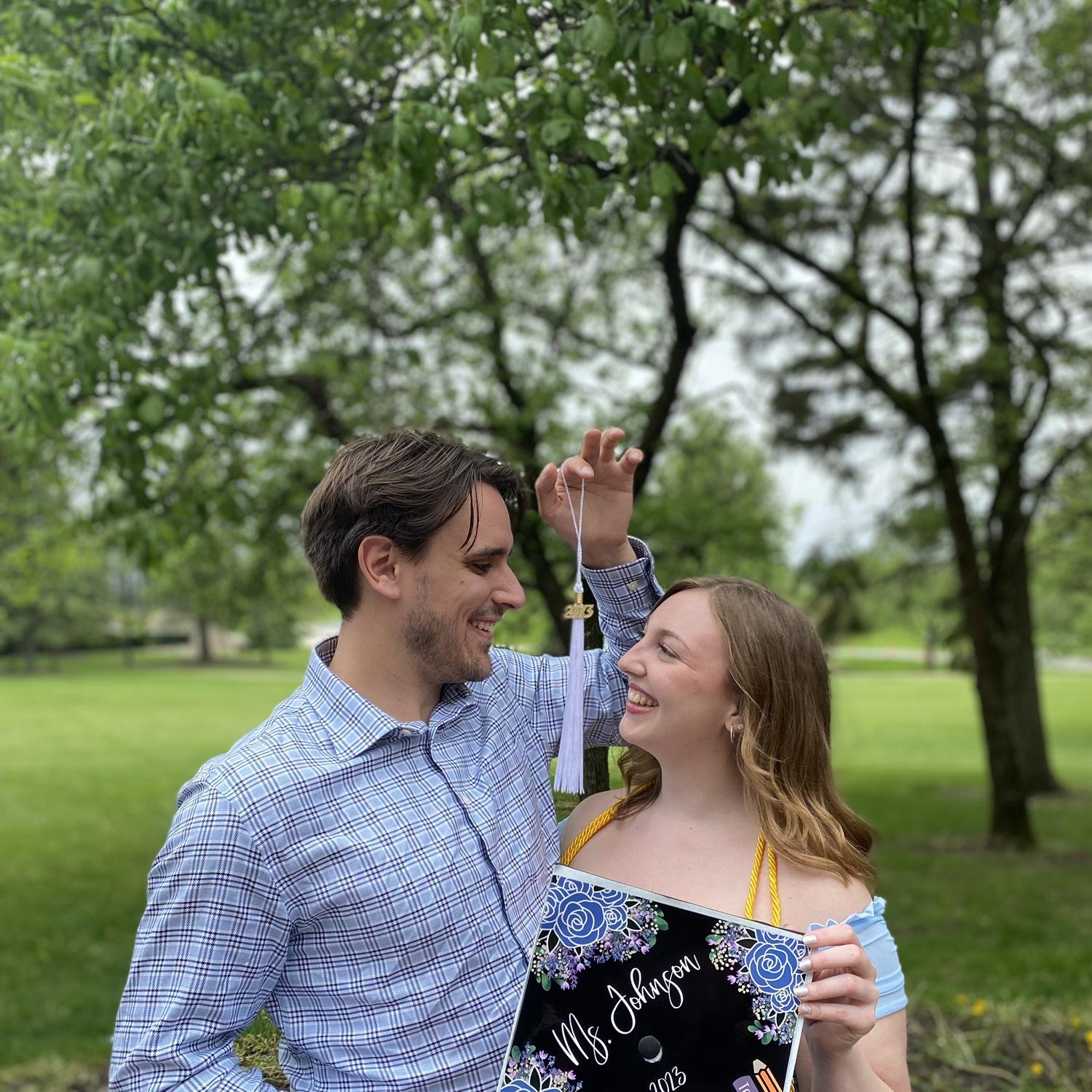 Foster celebrating Miranda’s college graduation!