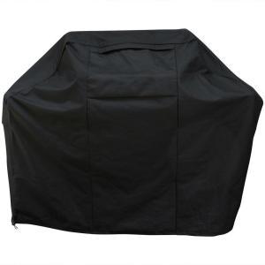 70 in. Heavy-Duty 300D Polyester Waterproof Grill Cover in Black