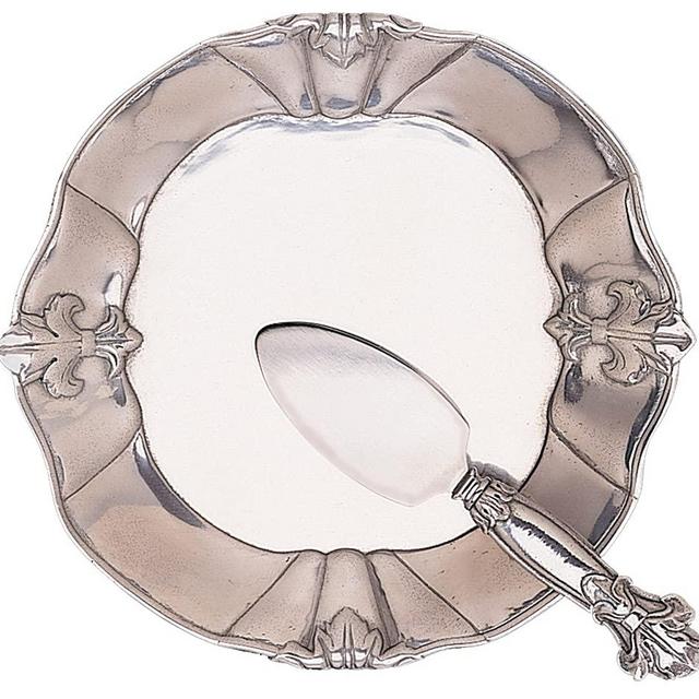 Arthur Court Fleur-De-Lis 8-Inch Plate with Server