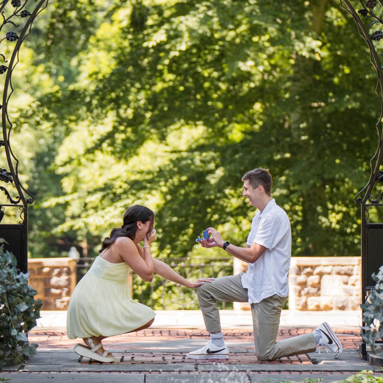 He proposed on July 19th! He had our friends and family come in!! We can’t wait for what the future holds! ♥️