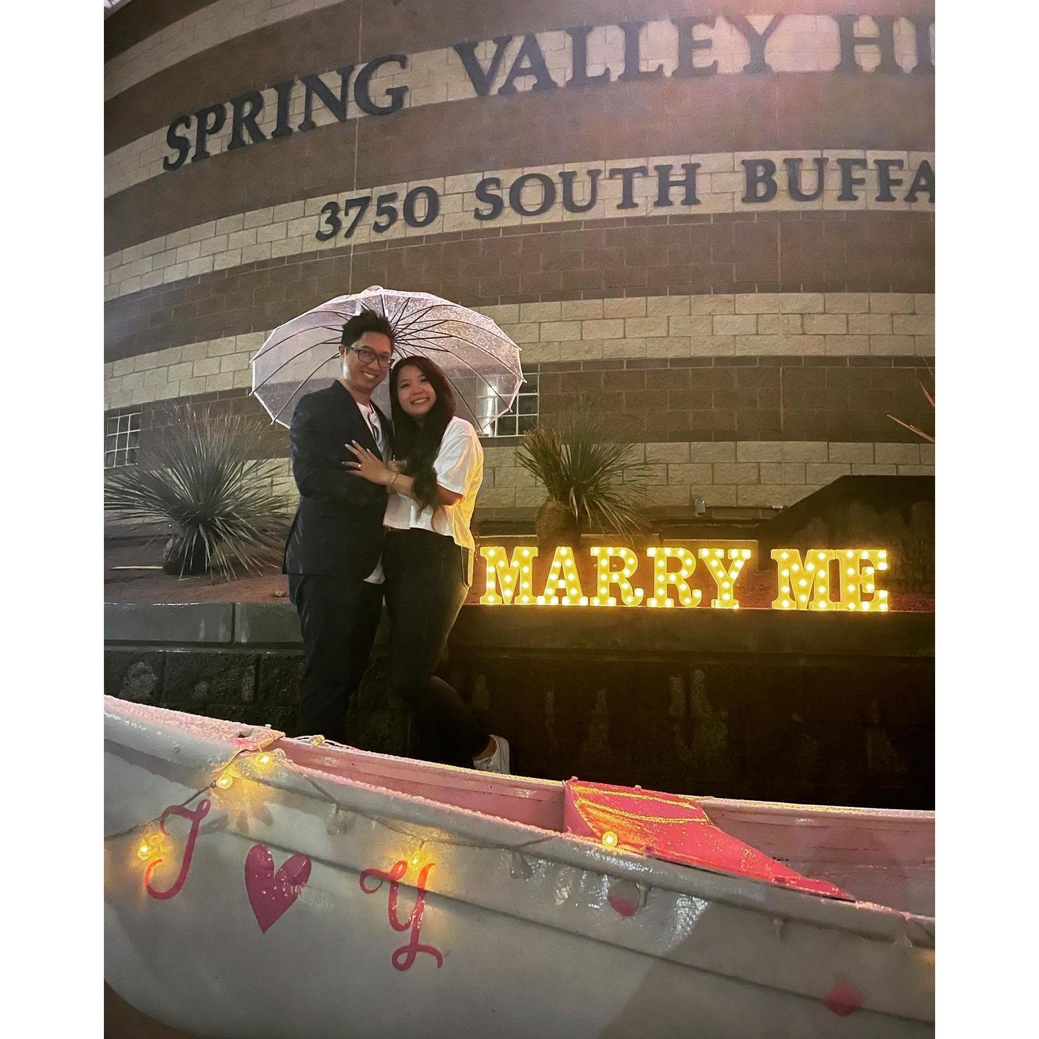 So .. he asked ... and I said "YES!"