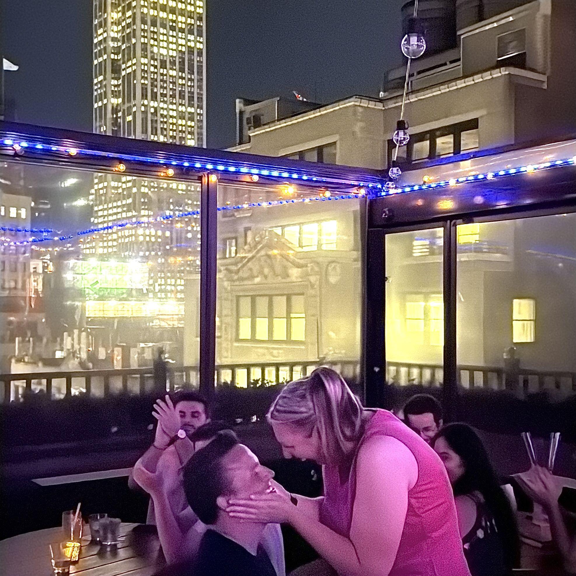 "Will you Marry Me?" In front of the Empire State Building in NYC