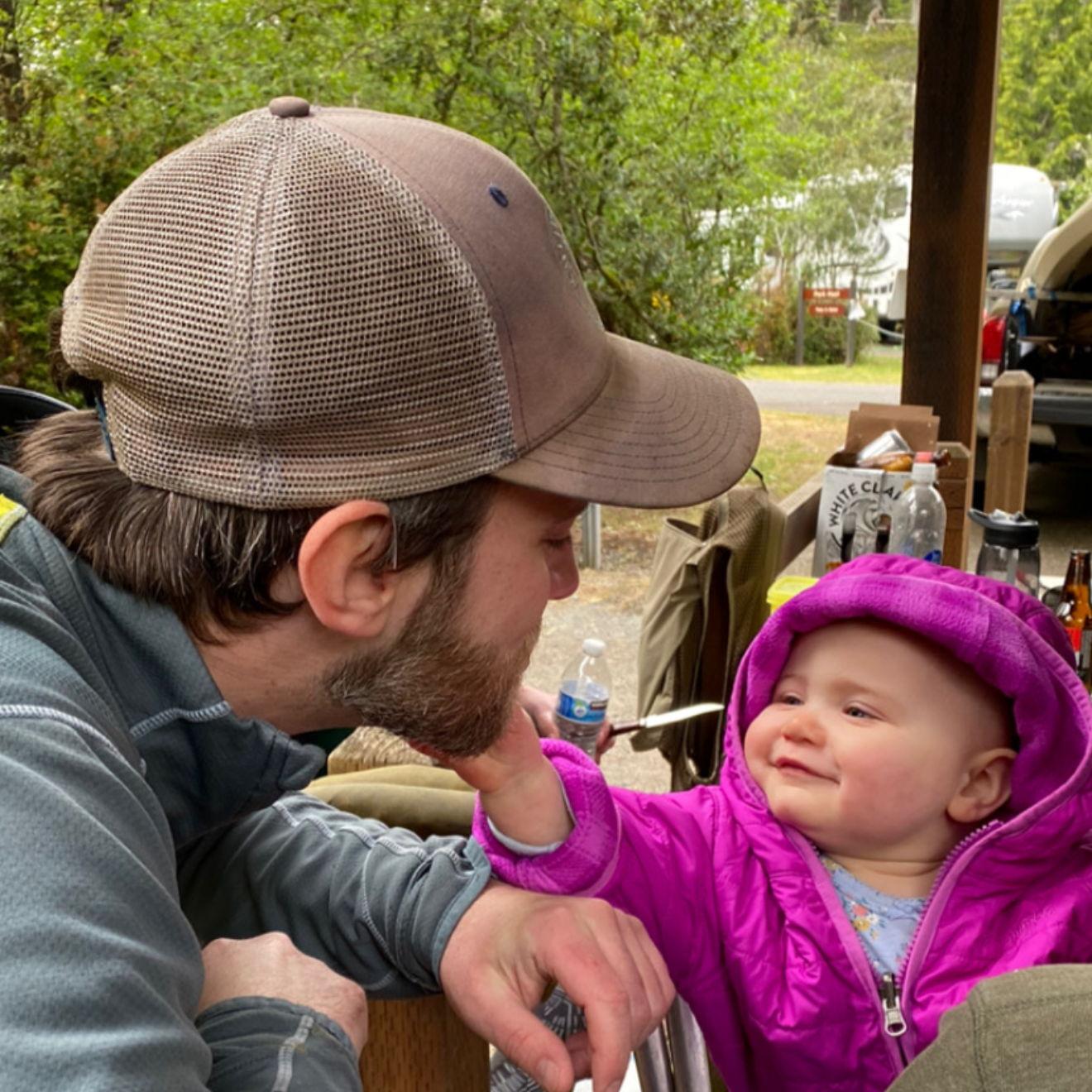 The first time we met our niece Penelope.