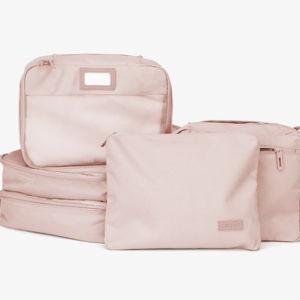 Packing Cubes Set (5 Pieces) in Pink Sand