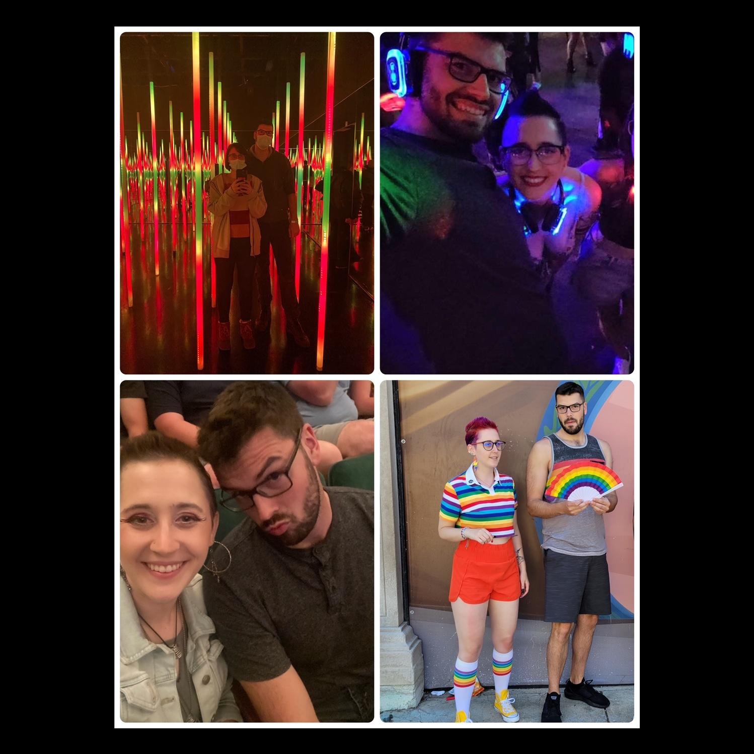 Top left to bottom right: Otherworld Columbus (02/2022); Silent Disco (06/2022); Charlie Berens comedy show (04/2022); Dayton Pride (06/2022)