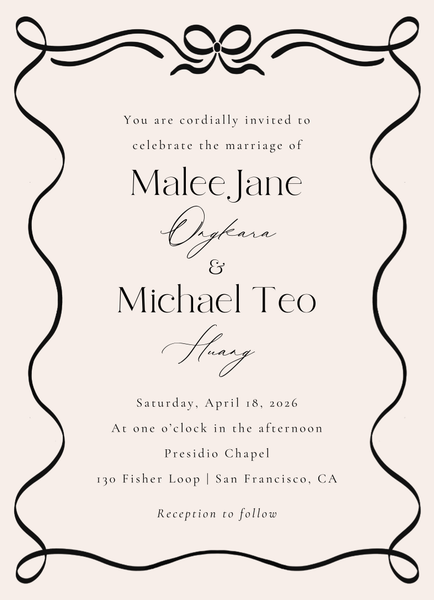 Alba Portrait | Linen | Zola Wedding Invitations