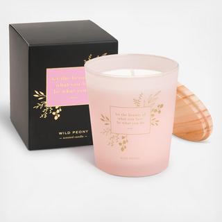 Let The Beauty Wild Peony Candle
