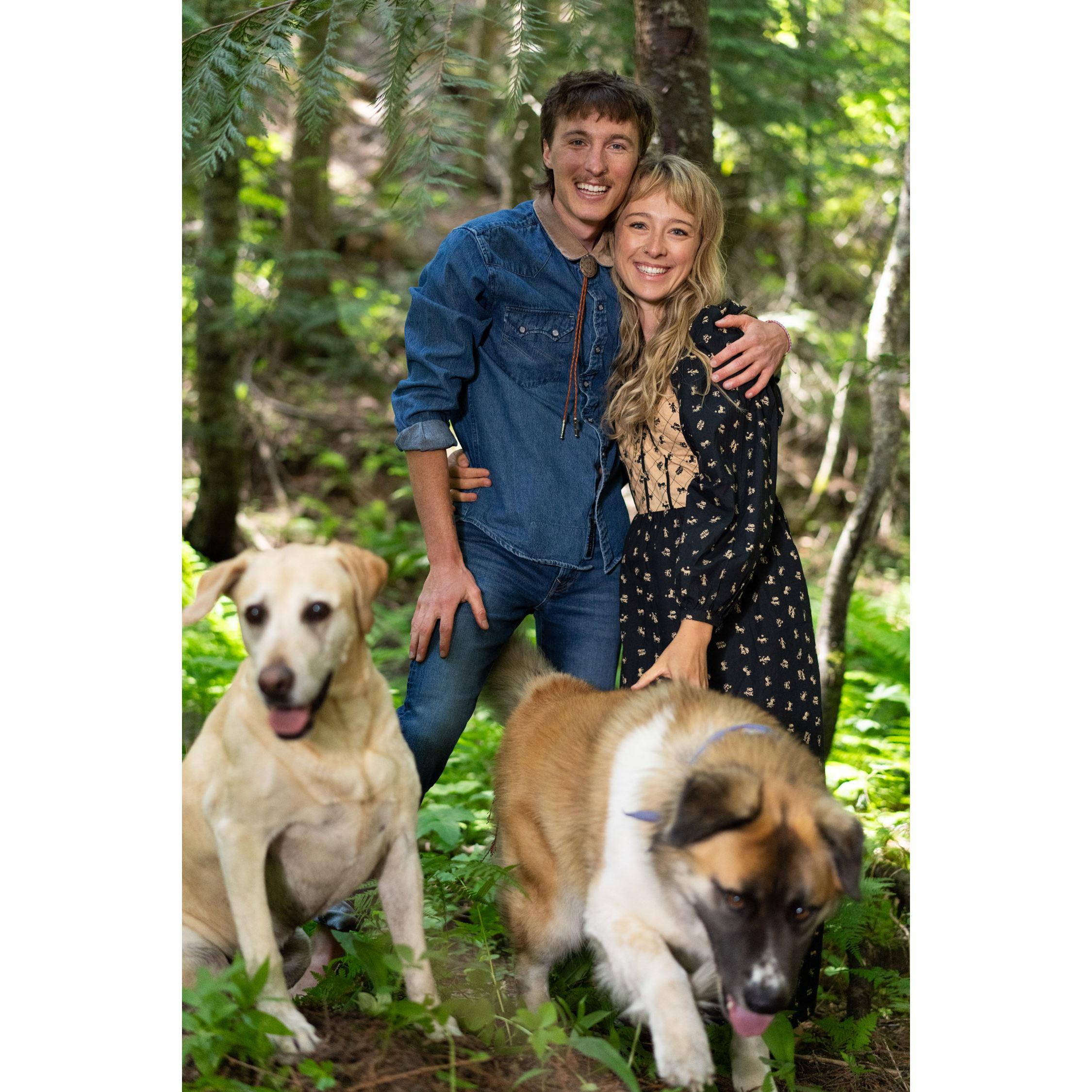 Family portrait with Moose & Tipper