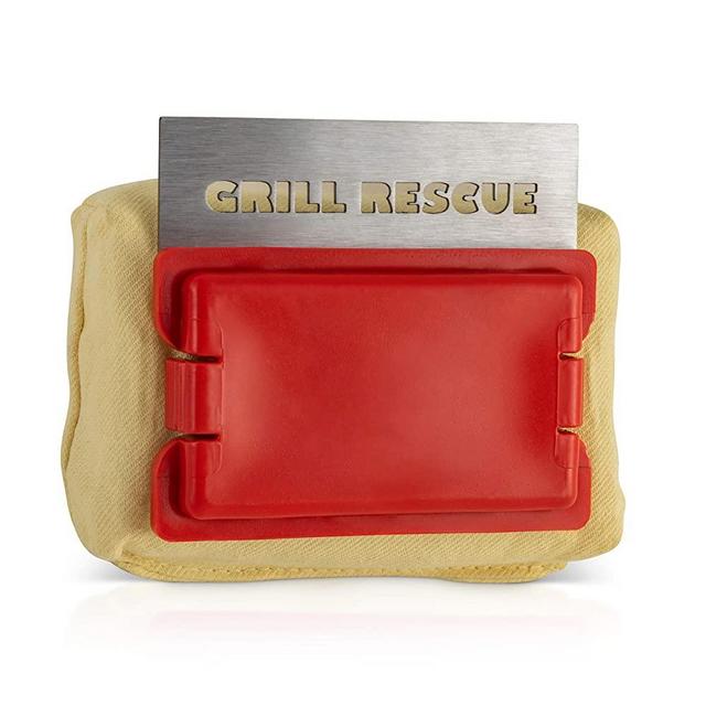 Grill Rescue BBQ Replaceable Scraper Cleaning Head, Bristle Free - Durable and Unique Scraper Tools for Cast Iron or Stainless-Steel Grates, Barbecue Cleaner (Replaceable Scraper Head)