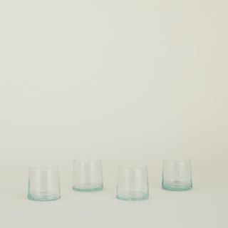 Recycled Double Old Fashioned Glass, Set of 4