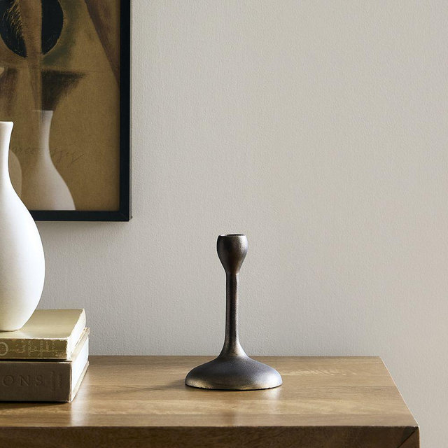 Organic Metal Taper Holder, Dark Brass, Small