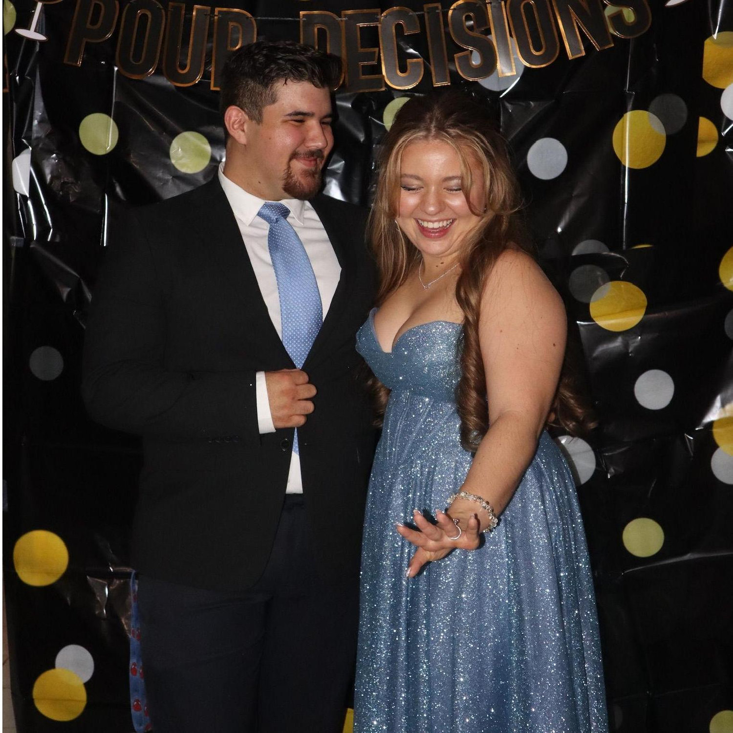 We got engaged on New Years Eve and had plans to go to a gala us and our friends had put together. Little did I know, the NYE party was actually our engagement party and everyone was in on it.