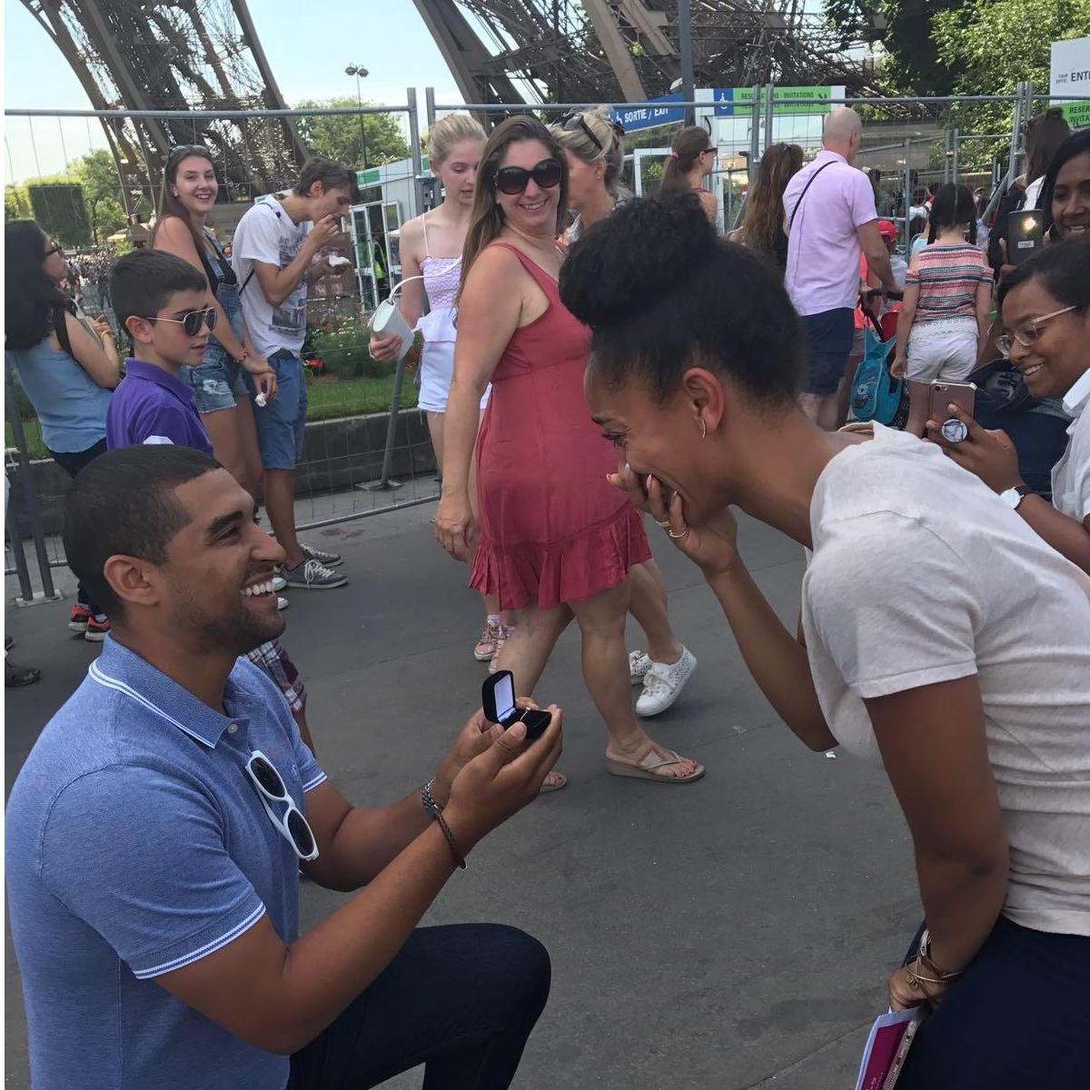 The Proposal at the Eiffel Tower, France- July 17, 2017