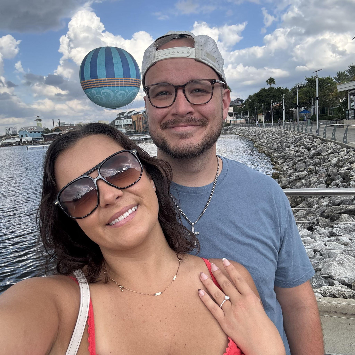 Went back to the spot we got engaged a few days later in the daylight.