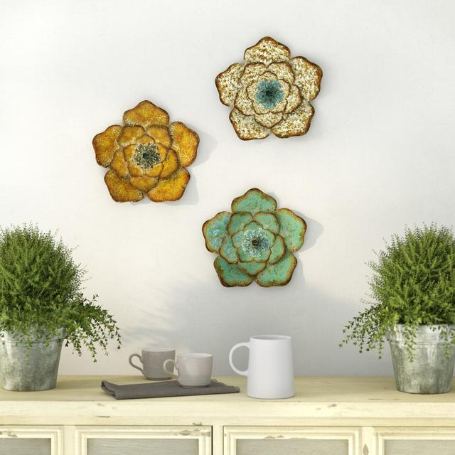 3 Piece Flower Wall Décor Set