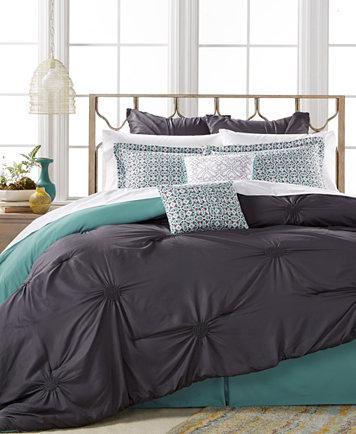 Sutton Charcoal 8-Pc. Queen Comforter Set