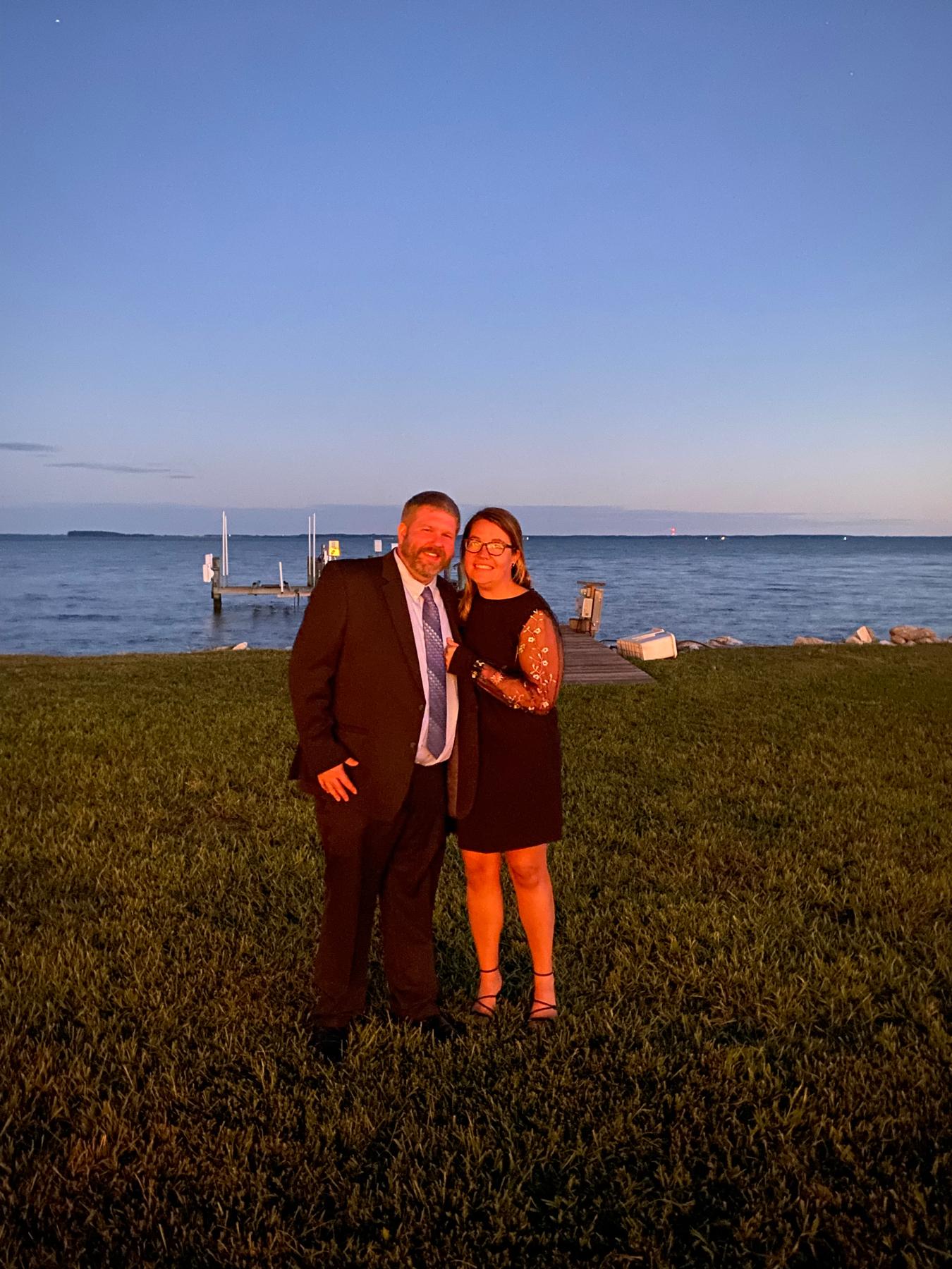 At Emily’s wedding.