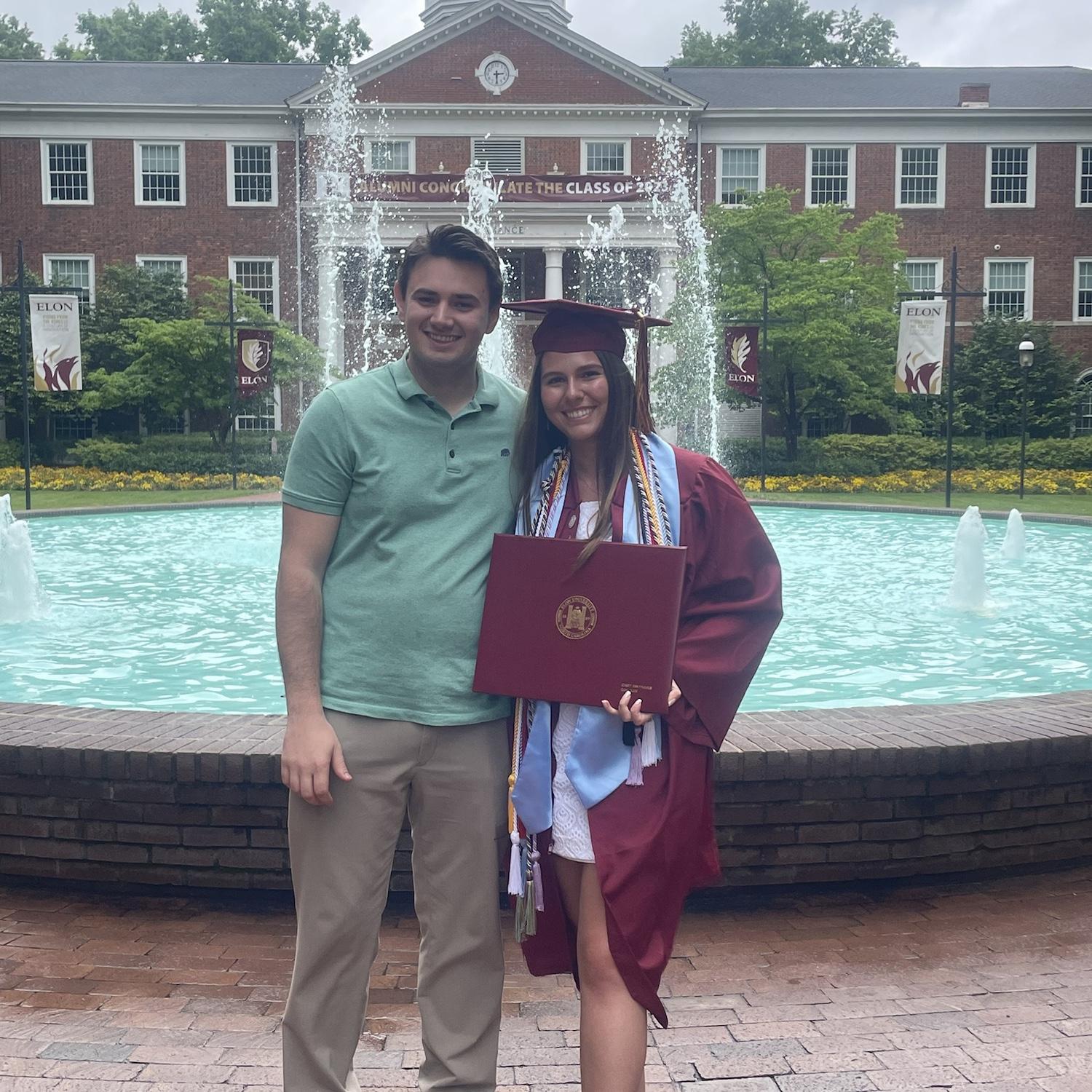 Celebrating Casey's graduation from Elon. 05/19/23
