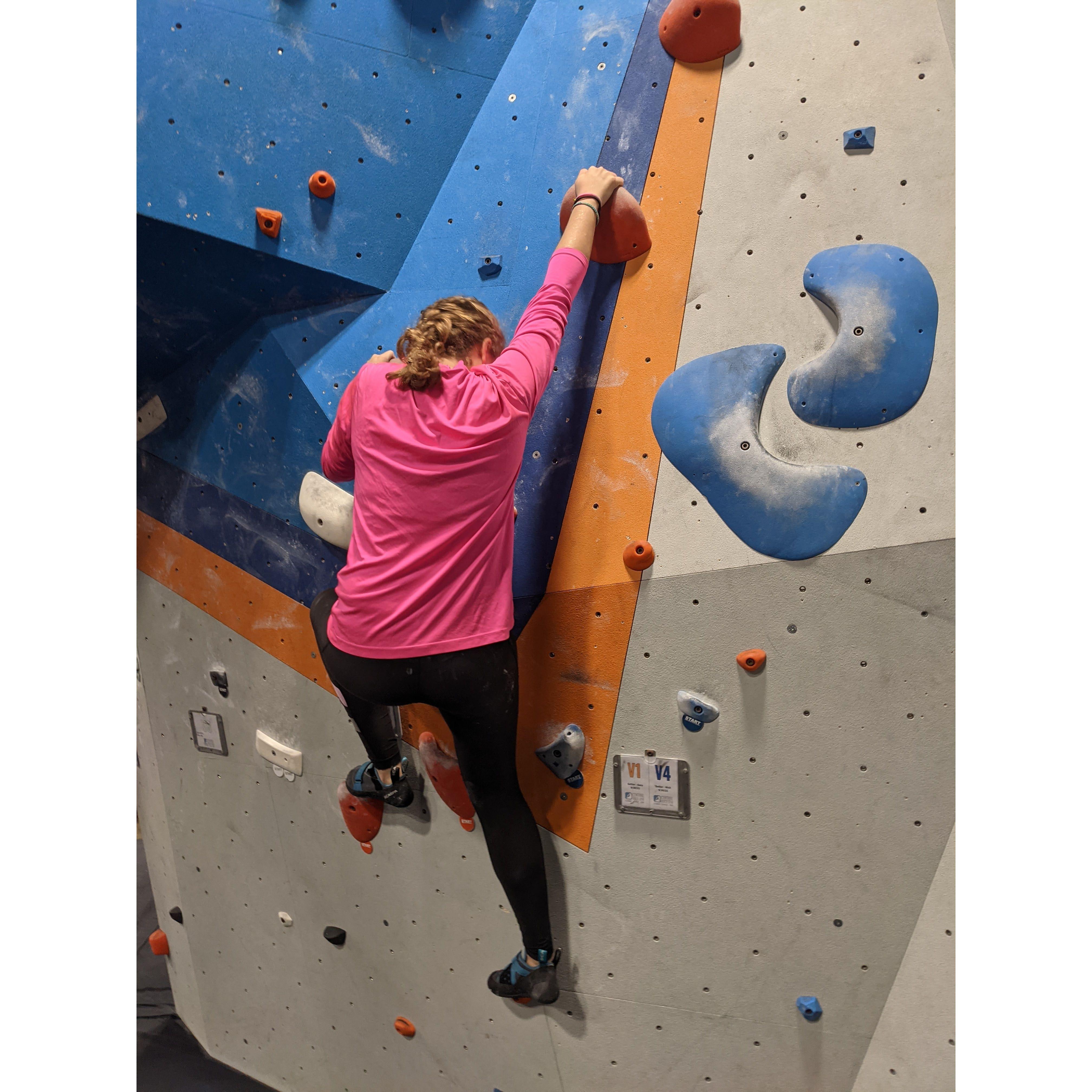 Zoe and Clay both like rock climbing, but Zoe is always annoyed by how innately good Clay is without training and practice.