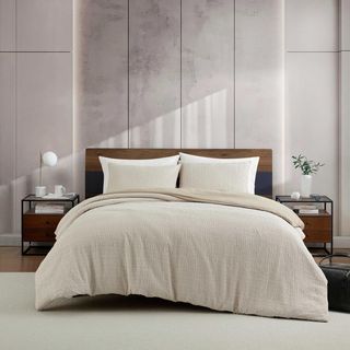Stitched Gauze Jacquard- 3 Piece- Comforter Set