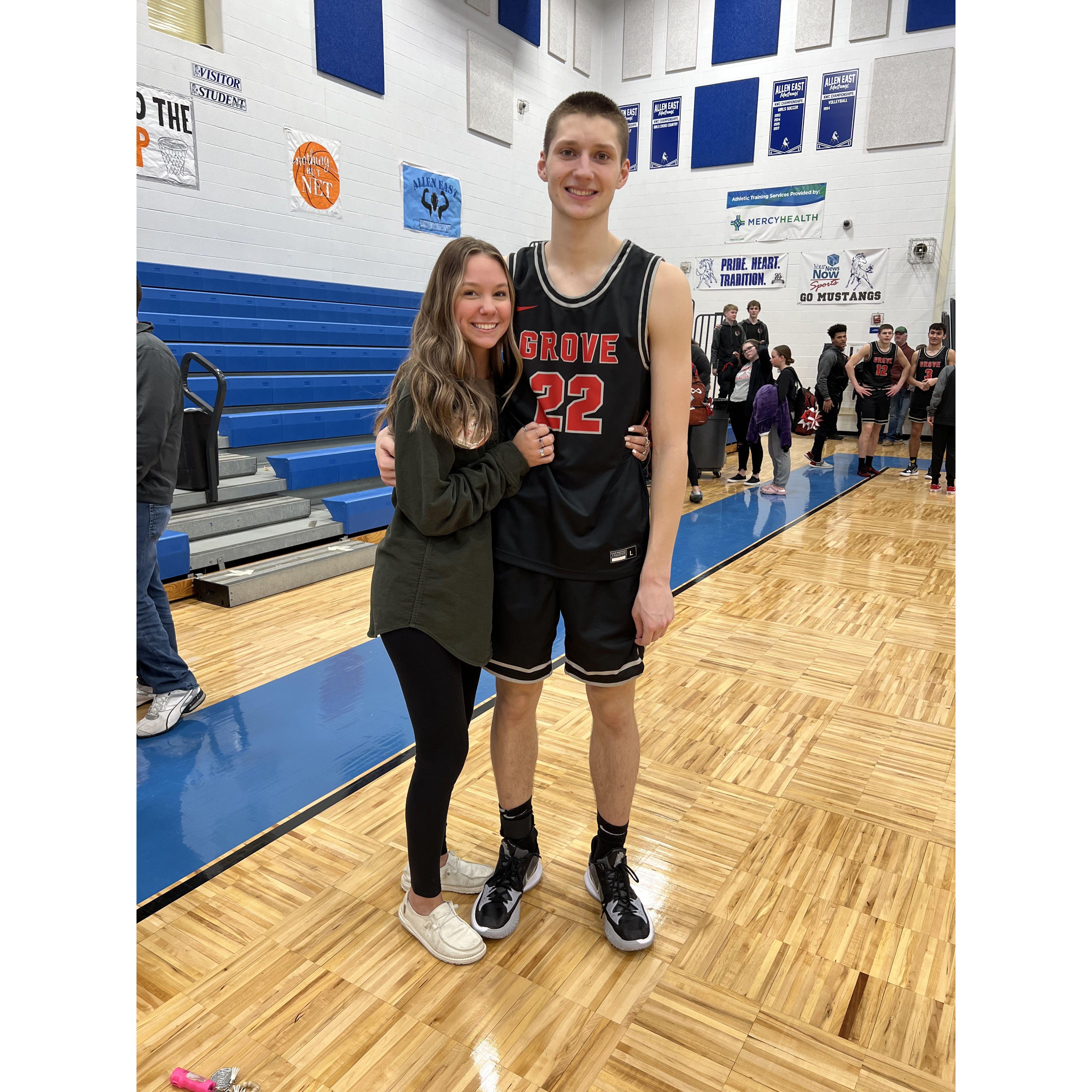 Went to all of Braydens basketball games. 2/18/2022