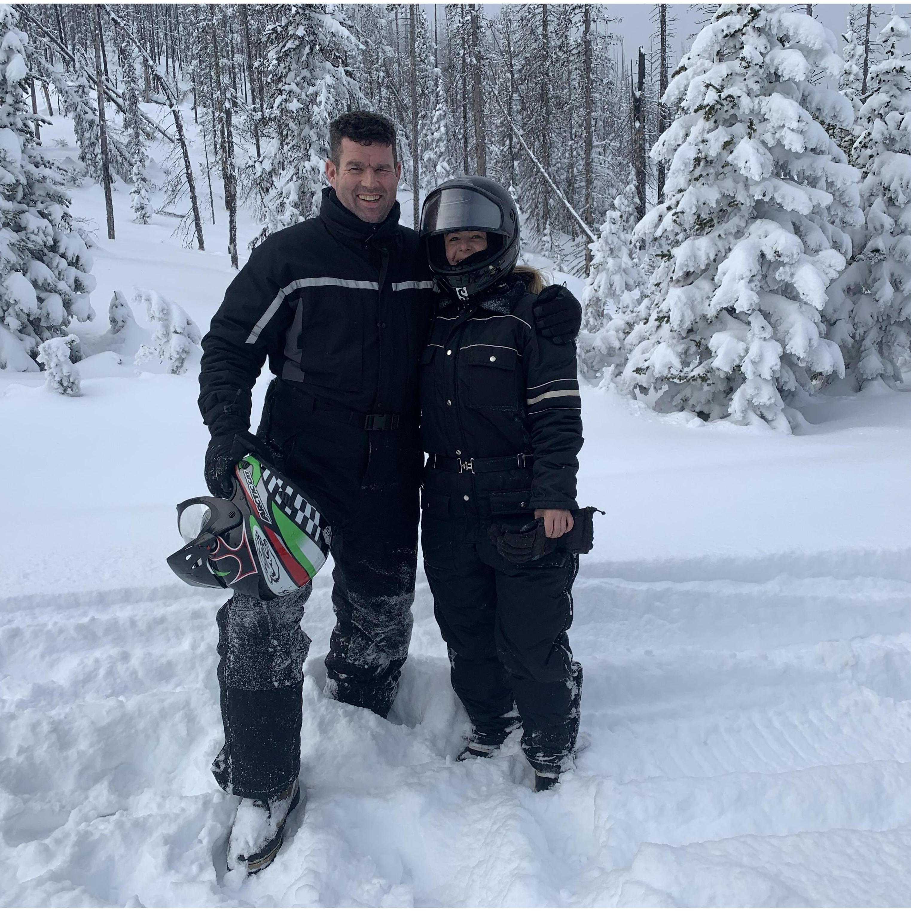 Snowmobiling in Winthrop