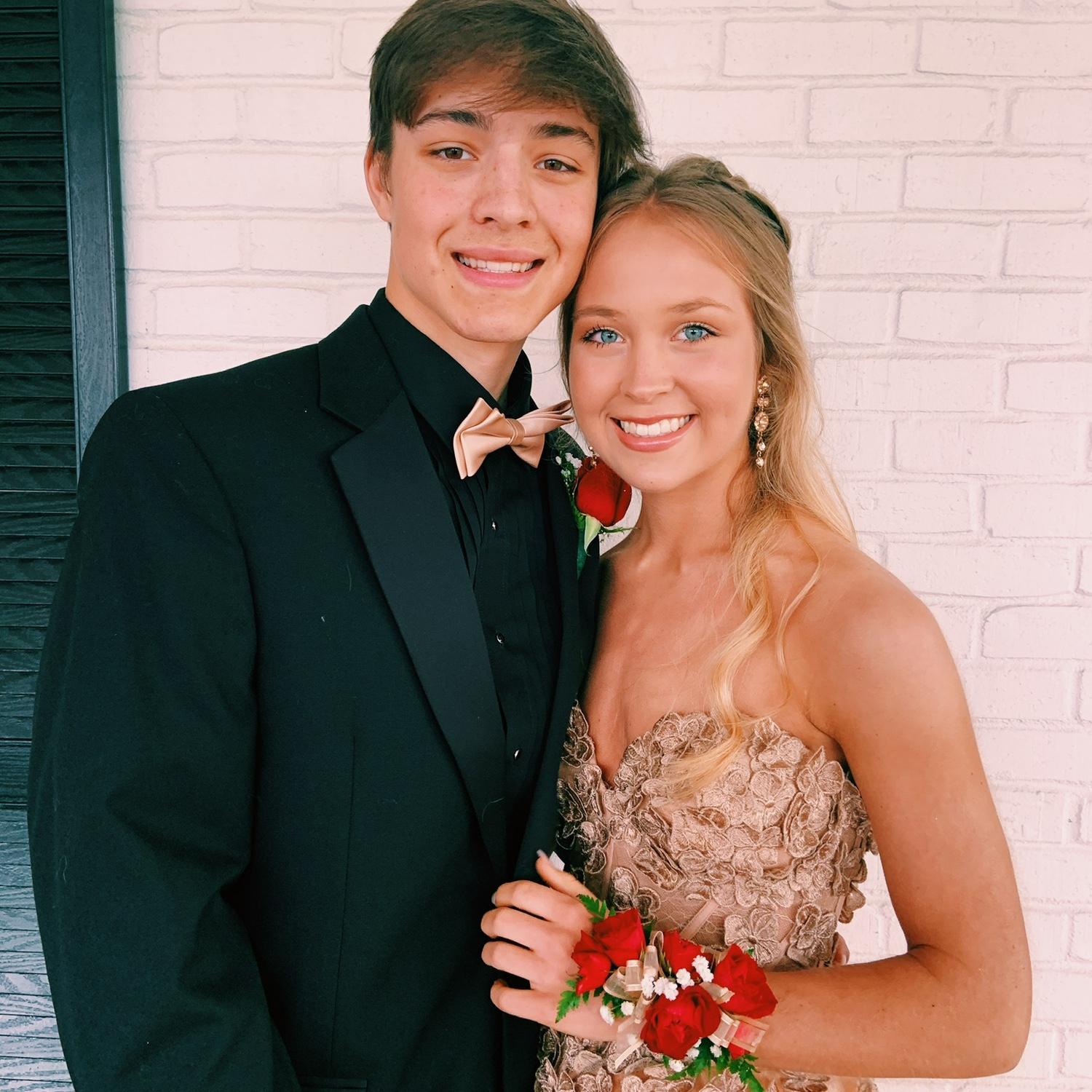 Trent and Megan through the years attended 4 proms. This was one of their favorite pictures from one Prom!