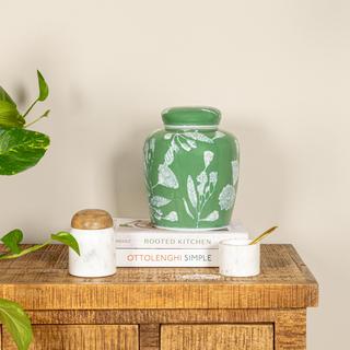 Lilia Decorative Ceramic Ginger Jar with Lid