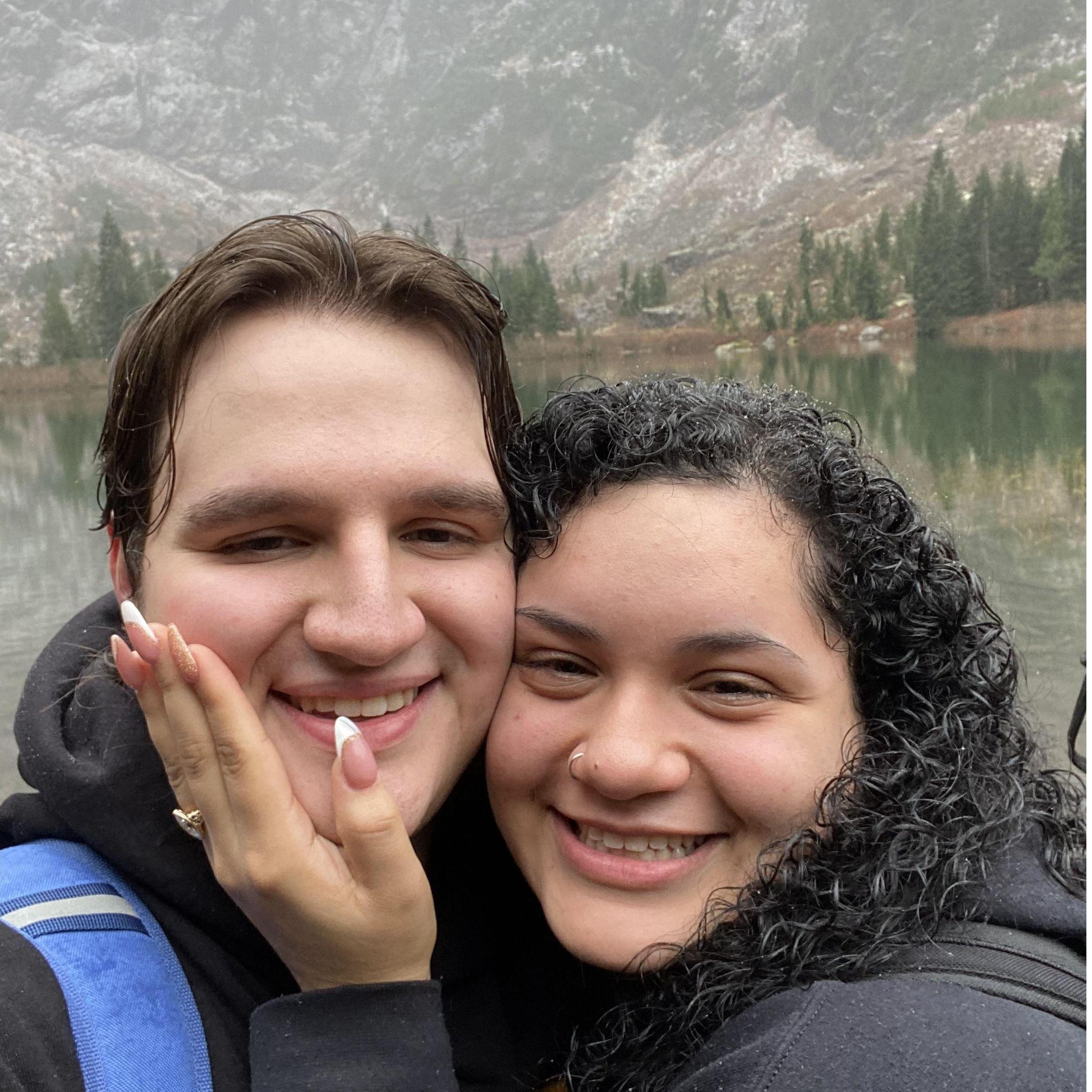 Engagement pic at Heather Lake :)