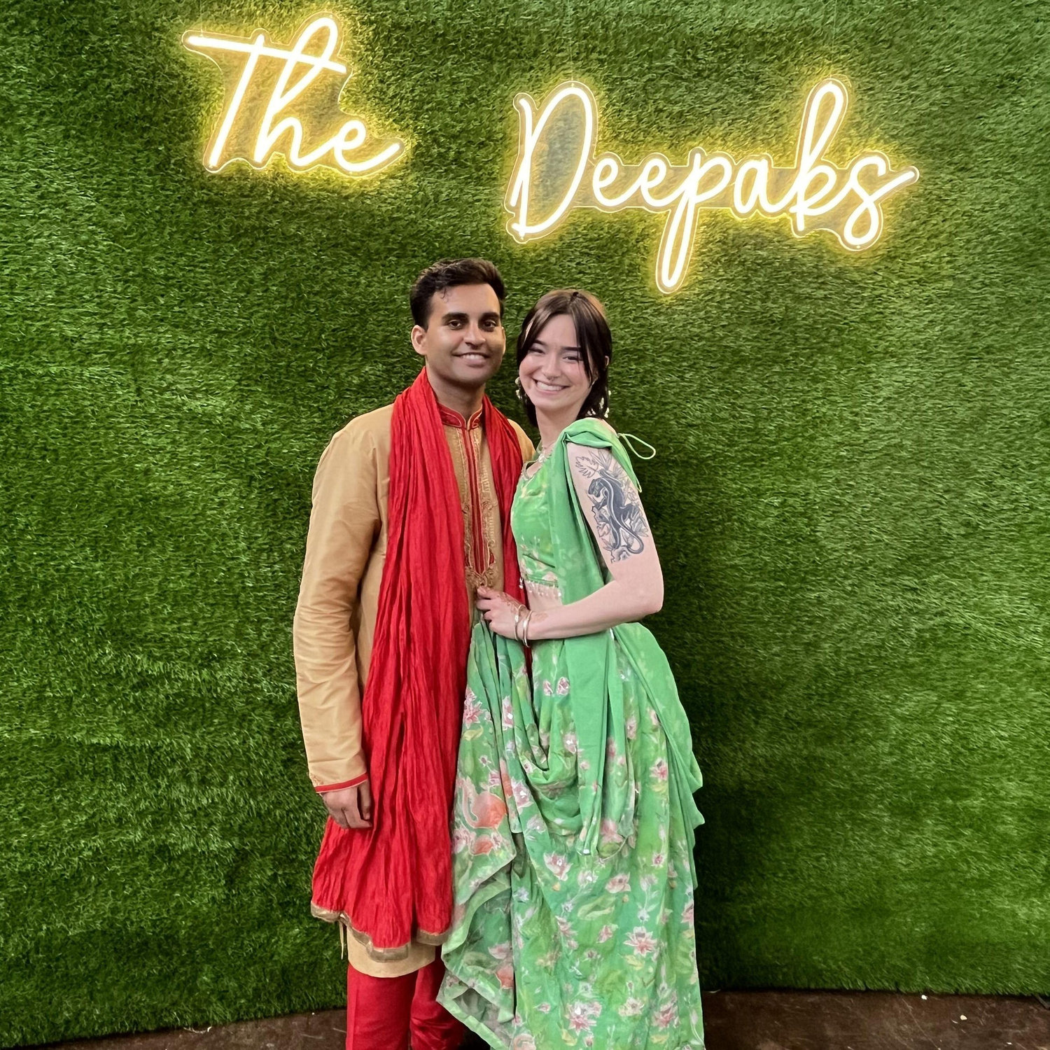 Riley's first Indian wedding (P.S. - we luv the Deepaks)