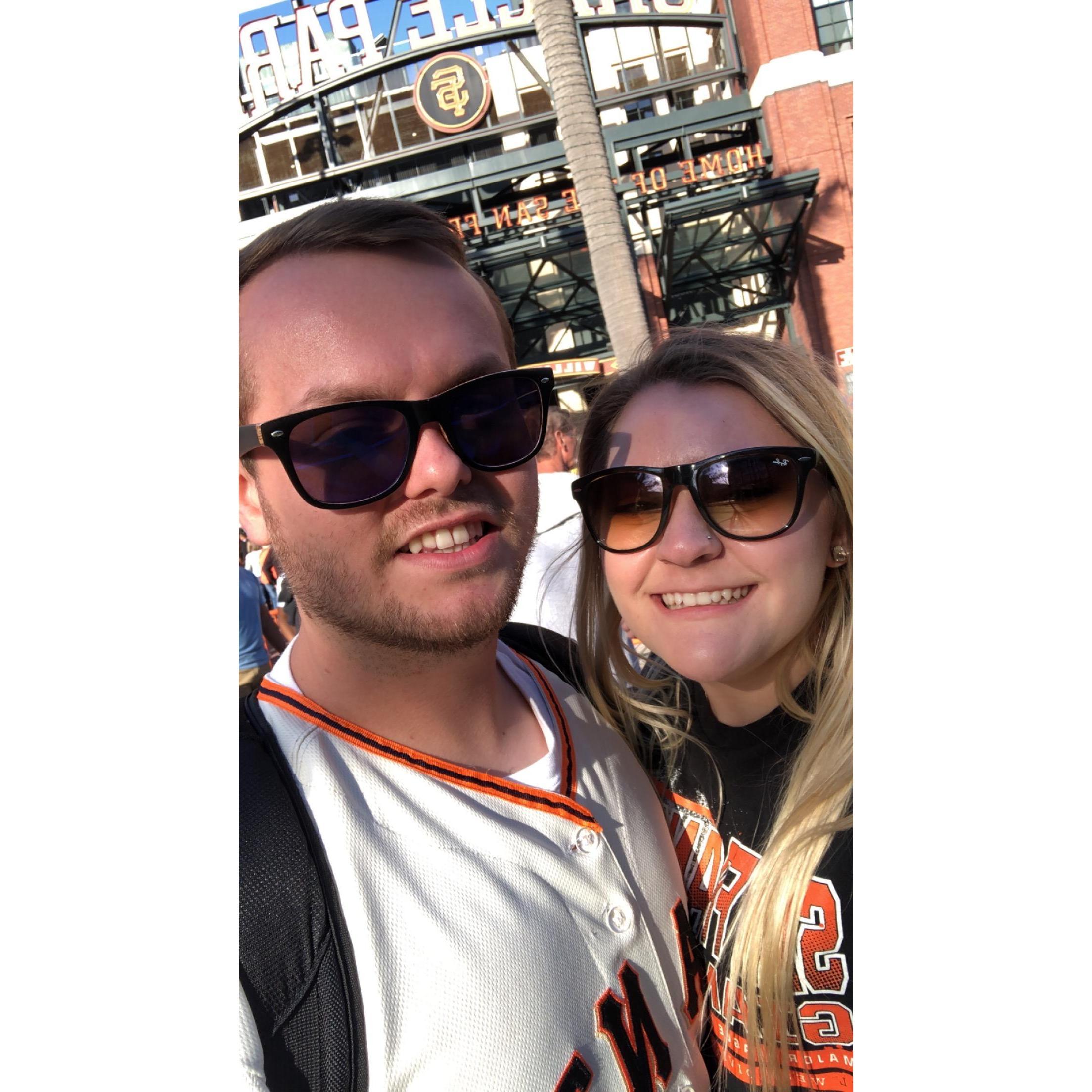 We love taking trips to SF for some good baseball. Go Giants!