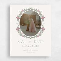 Beige Wedding Save the Date - Mirelia Photo