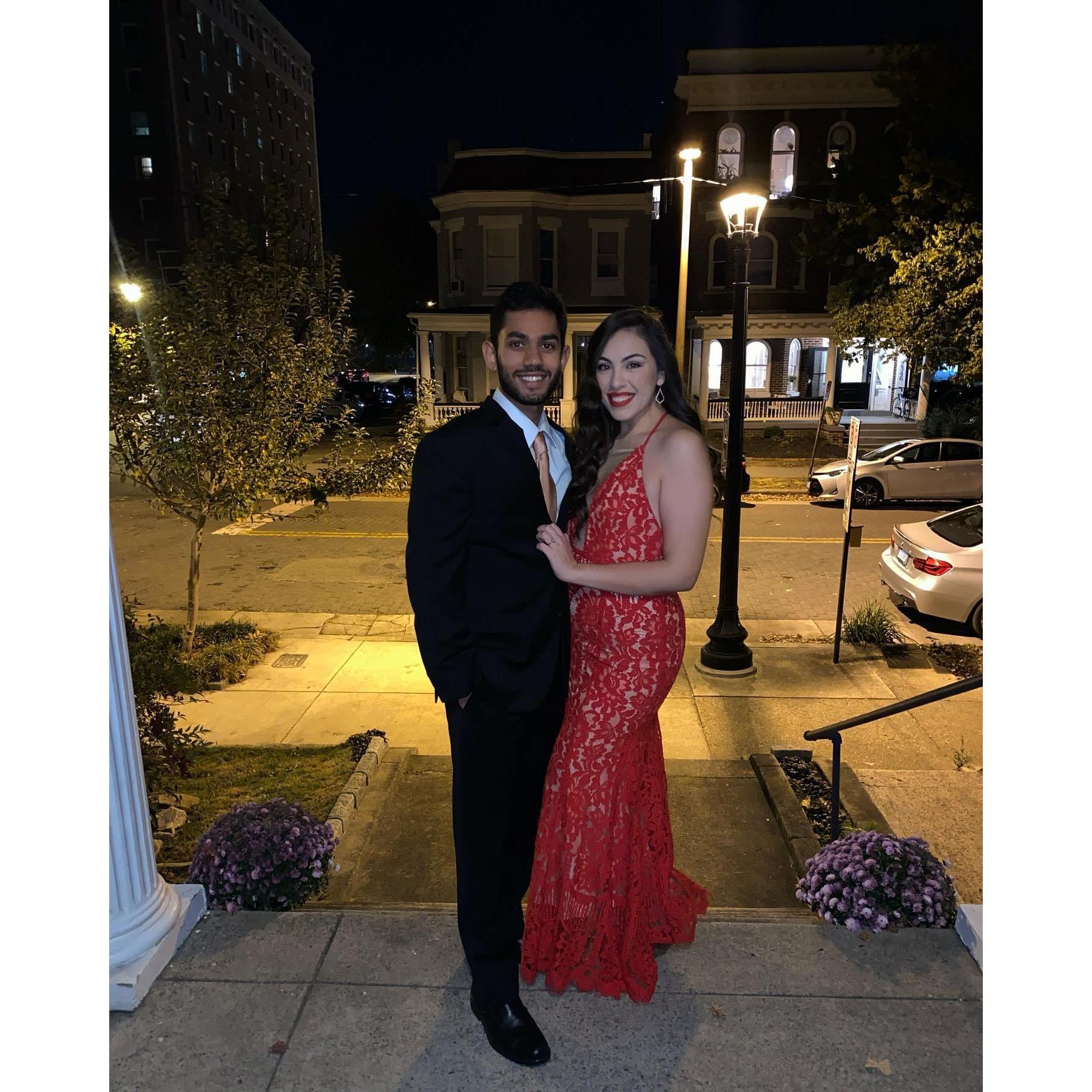 Becca's first med ball!