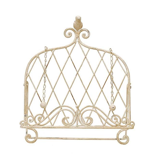 Creative Co-op Cookbook Holder, 13.25"L x 7"W x 15"H, Cream,DE1255