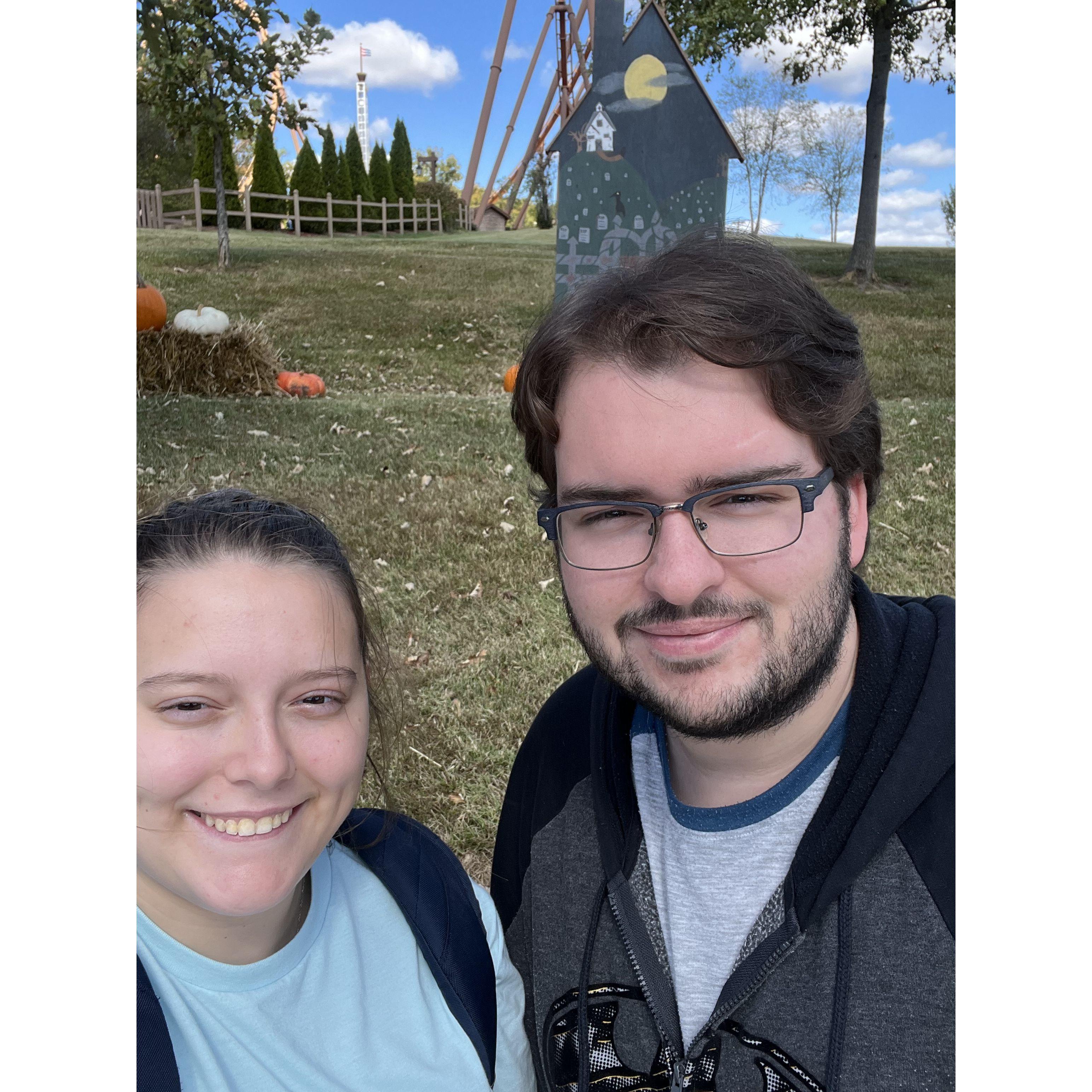 First trip to Holiday World together.